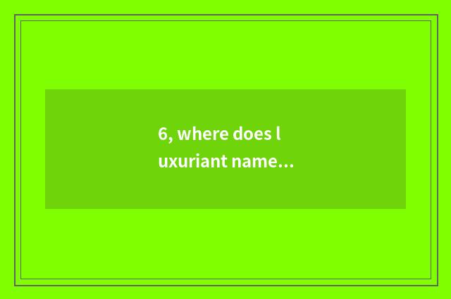 6, where does luxuriant name have pet dog dog to sell?