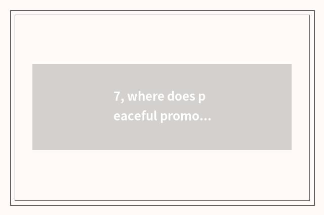 7, where does peaceful promote to pet dog sells?