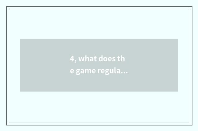 4, what does the game regulation of masses mahjong have?