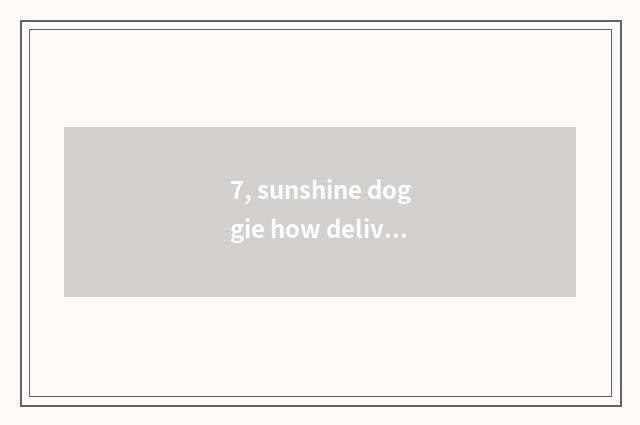 7, sunshine doggie how deliver a child, method of sunshine doggie deliver a chil