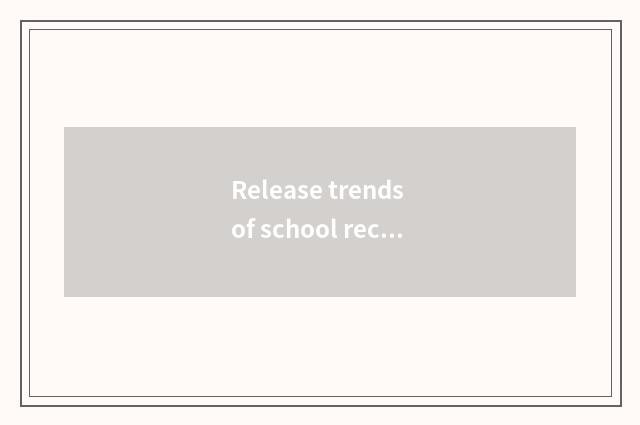 Release trends of school recruit students and educational activity arrangement