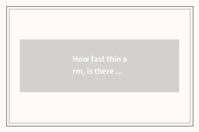 How fast thin arm, is there oxygen motion setting-up exercise reducing weight?