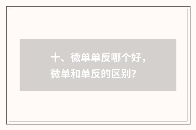 十、微单单反哪个好,微单和单反的区别?