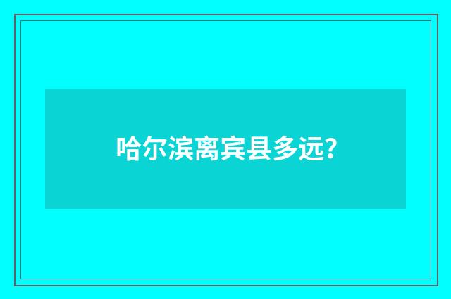 哈尔滨离宾县多远？