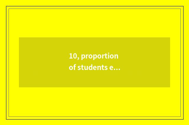 10, proportion of students entering a schools of a higher grade of undergraduate