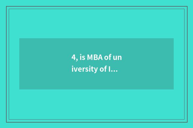 4, is MBA of university of Inner Mongolia finance and economics tuitional 2021?