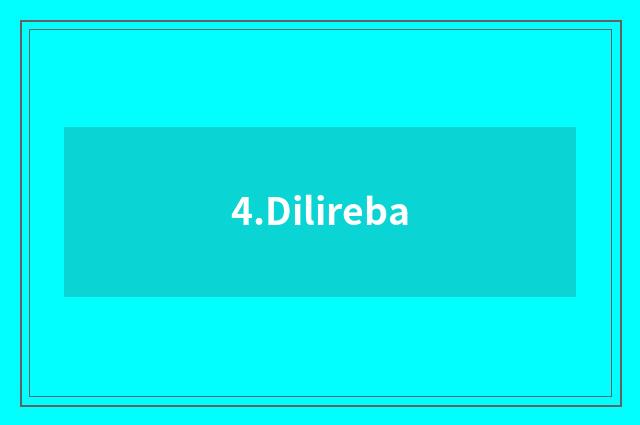 4.Dilireba