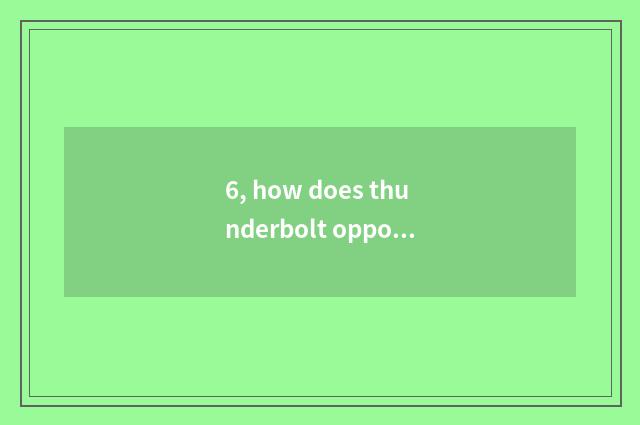 6, how does thunderbolt opportunity for combat obtain pet?