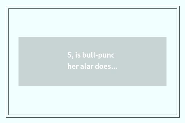 5, is bull-puncher alar does the shoulder that wrap sheet include a practice?