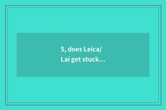 5, does Leica/ Lai get stuck + is LEICA+C+type+112 become how to resemble kind?