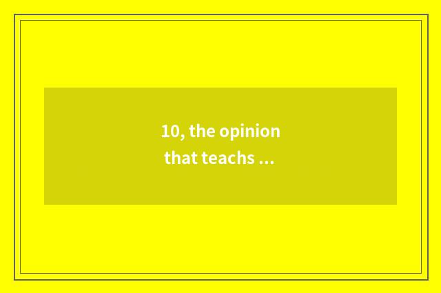 10, the opinion that teachs about strengthening undergraduate network mental hea