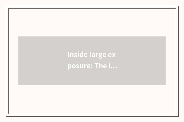 Inside large exposure: The inside story of a plot of dimension authority backsid
