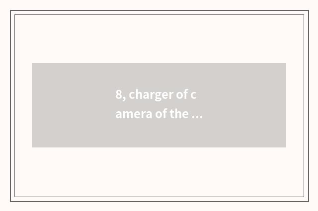 8, charger of camera of the number below the pine?