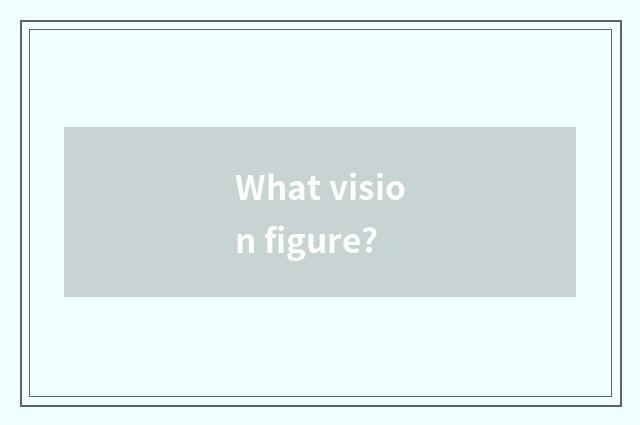 What vision figure?