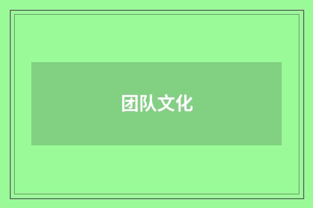团队文化