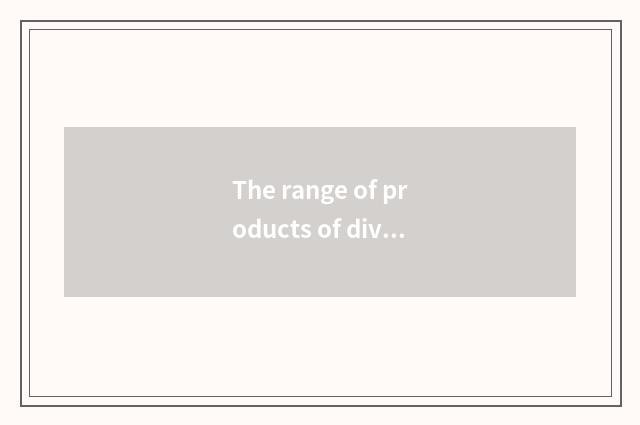 The range of products of diversification