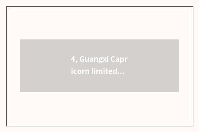 4, Guangxi Capricorn limited company of network science and technology?