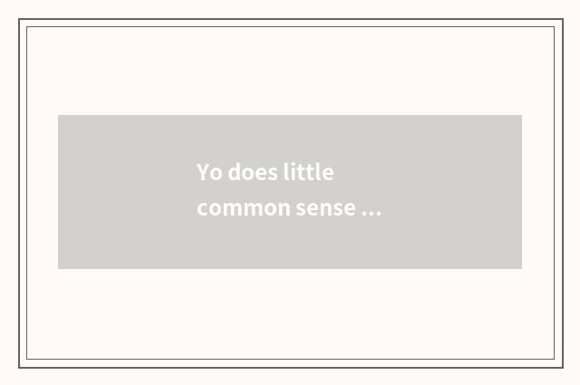 Yo does little common sense explode money article table?