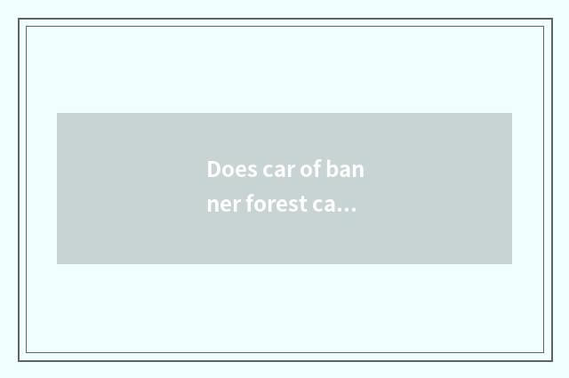 Does car of banner forest card produce manufacturer?