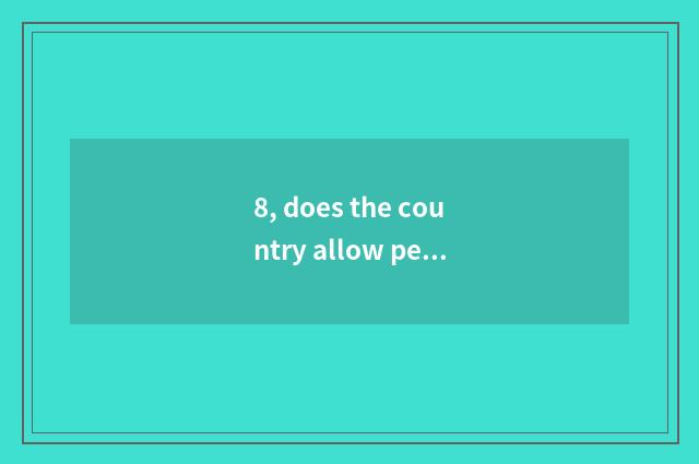 8, does the country allow pet funeral and interment?