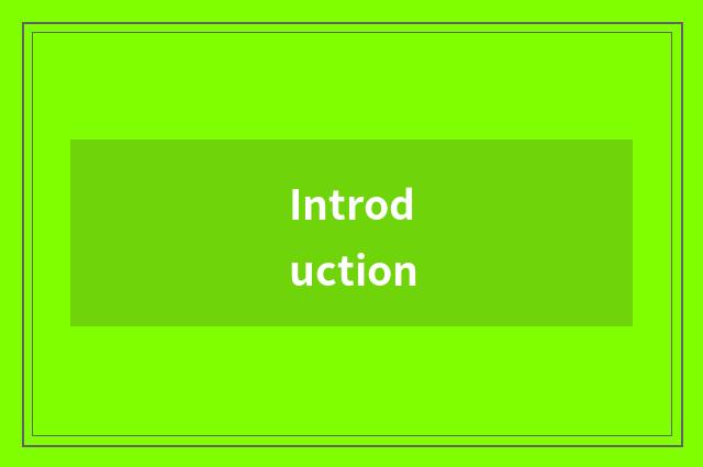 Introduction