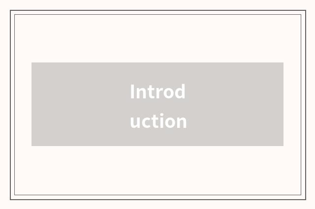 Introduction