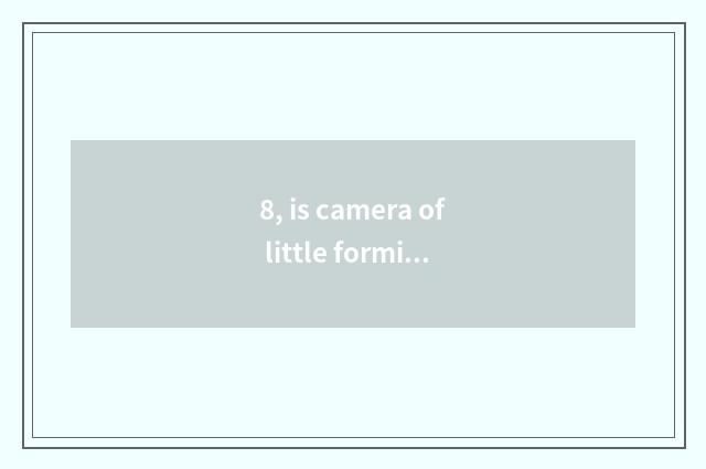 8, is camera of little formic intelligence waterproof?