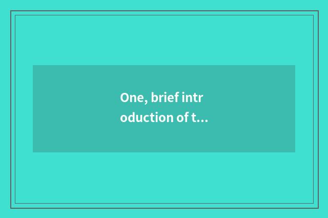 One, brief introduction of treasure clean company?