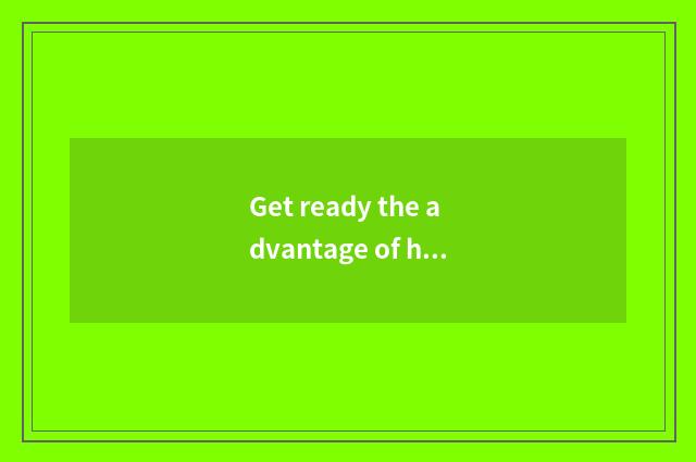 Get ready the advantage of household and challenge