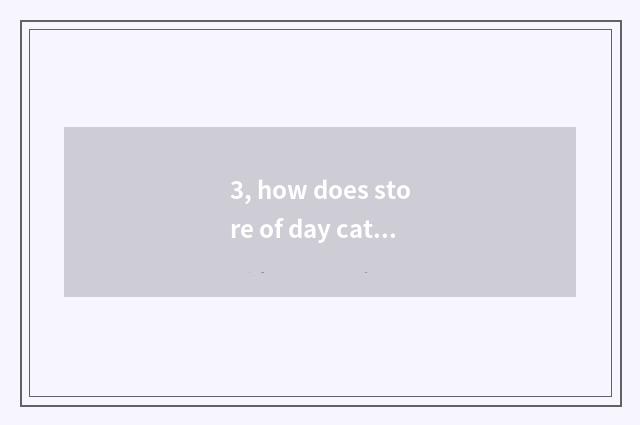 3, how does store of day cat flagship search?