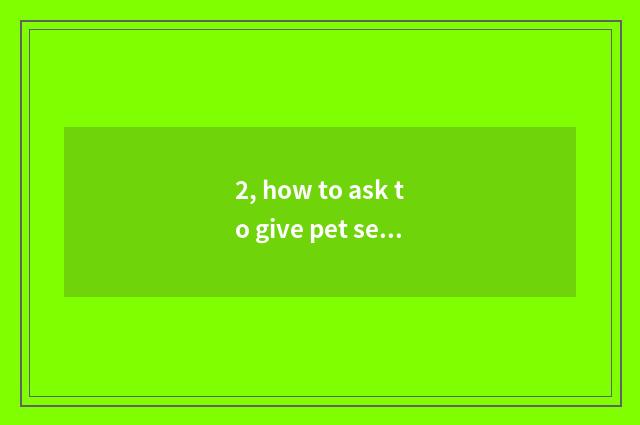 2, how to ask to give pet seal a magic weapon?
