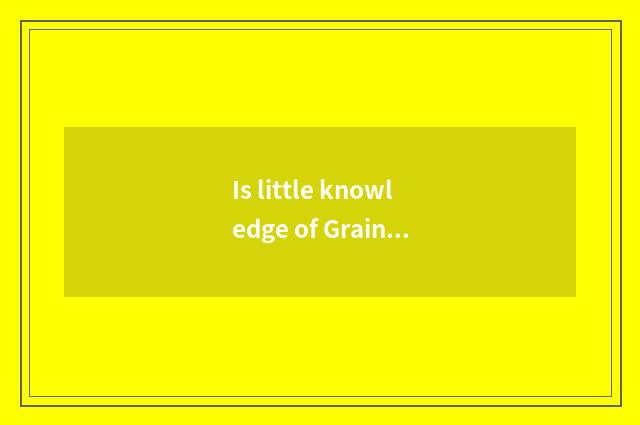 Is little knowledge of Grain Rain preserve one's health brief?