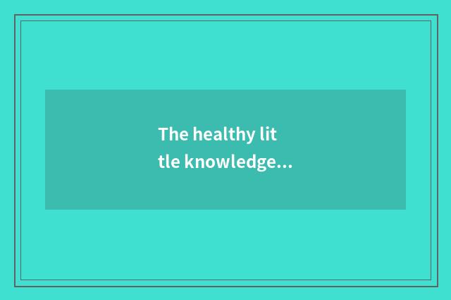 The healthy little knowledge of low card food?