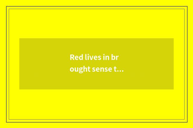 Red lives in brought sense to pound