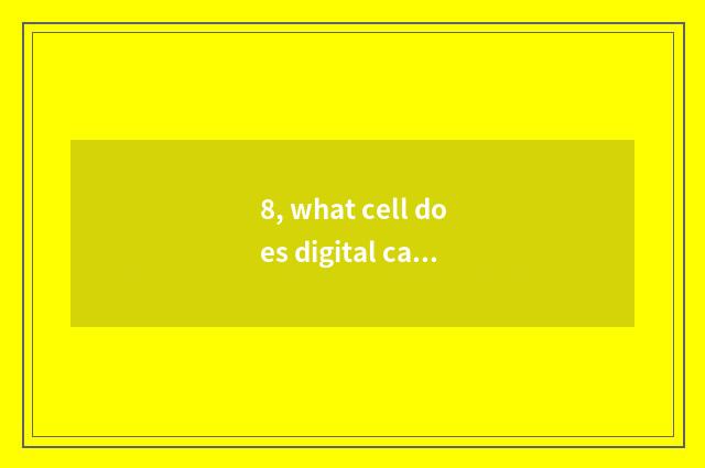 8, what cell does digital camera use best?