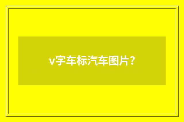 v字车标汽车图片？