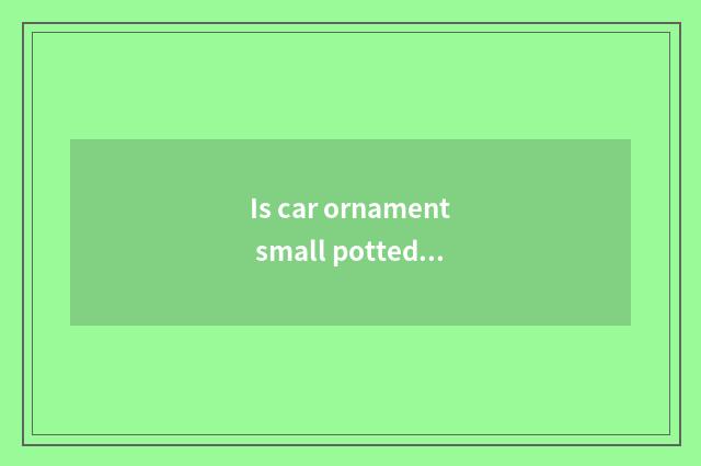 Is car ornament small potted how to shake? Is car ornament small potted how?
