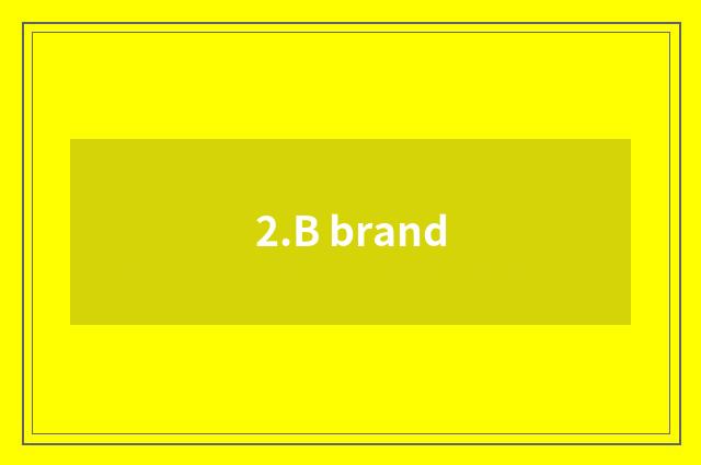 2.B brand