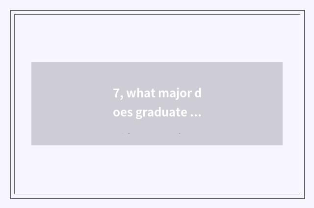7, what major does graduate school of college of southwest finance and economics