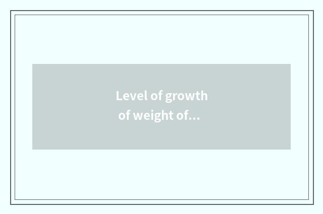 Level of growth of weight of small carp height?