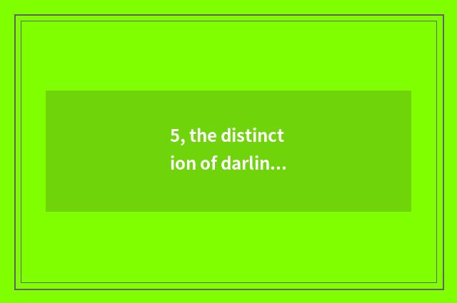5, the distinction of darling bus and darling bus world?