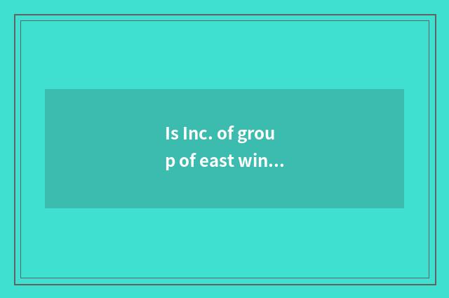 Is Inc. of group of east wind automobile a state-owend enterprise?