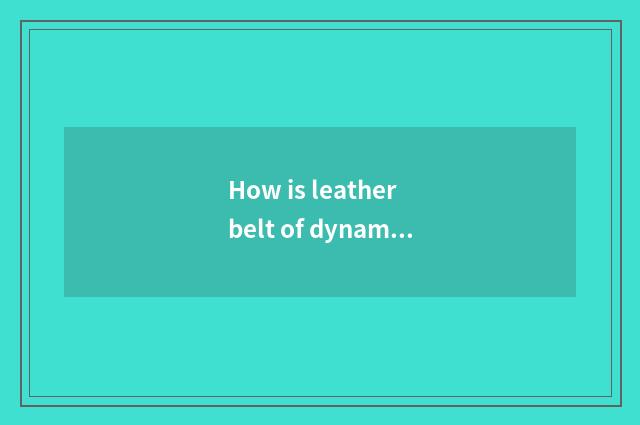 How is leather belt of dynamo of auspicious panda car circled?