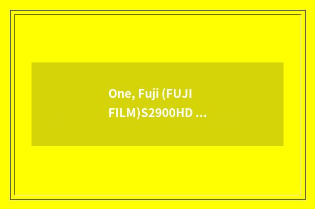 One, Fuji (FUJIFILM)S2900HD number camera?