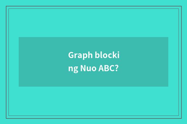 Graph blocking Nuo ABC?