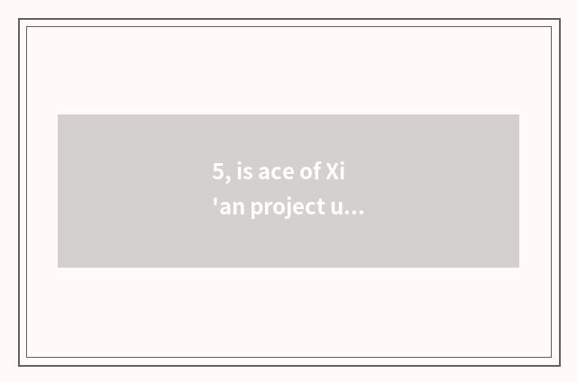 5, is ace of Xi'an project university professional?