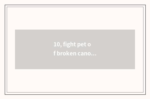 10, fight pet of broken canopy game how does young cub get?