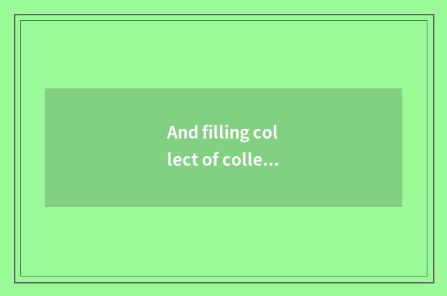 And filling collect of collect and be mixed ABC?