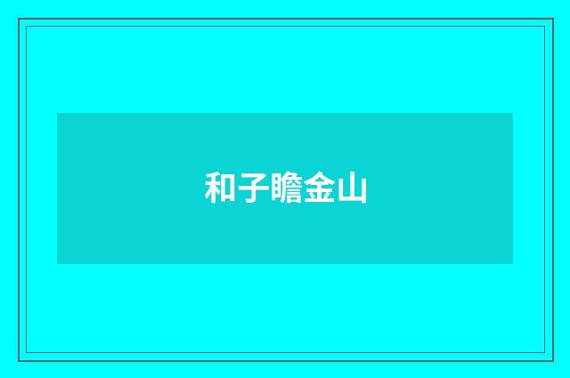 和子瞻金山