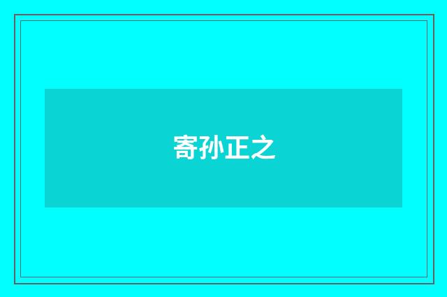 寄孙正之